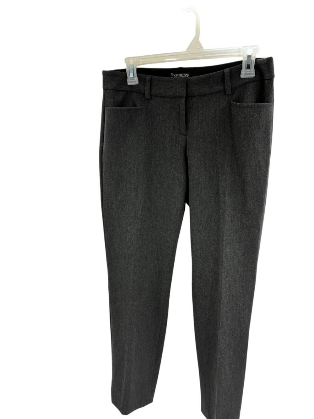 Express Columnist Pants Womens Size 4 Gray Slim Leg Mid Rise Business Casual